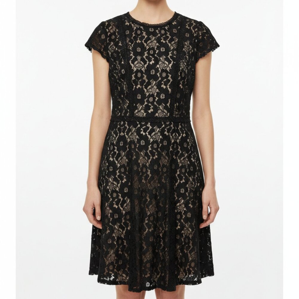 A Beautiful Soul Dress Black Lace Goth Grunge Whimsigoth Floral B (2X 18/20)